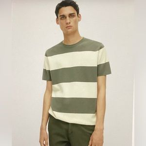 EUC Massimo Dutti striped knit tee